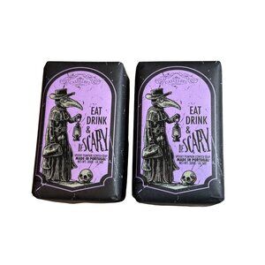 2 Castelbel Eat Drink & Be Scary Spooky Pumpkin Scented Soap 10.5 Oz Halloween